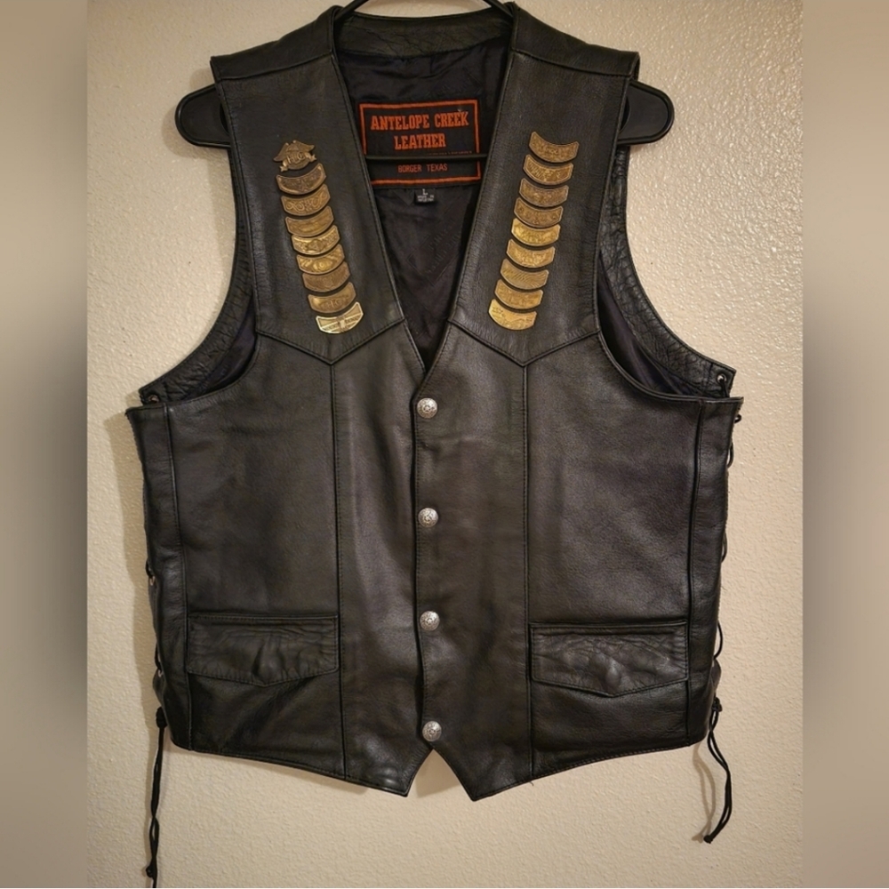 Harley Davidson Motorcycle Leather Vest
